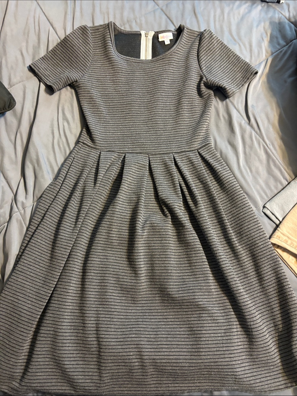 LuLaRoe Black Ribbed Knit Dress